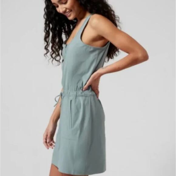 Athleta Women's Mini Dress in Light Blue - Picture 3 of 10